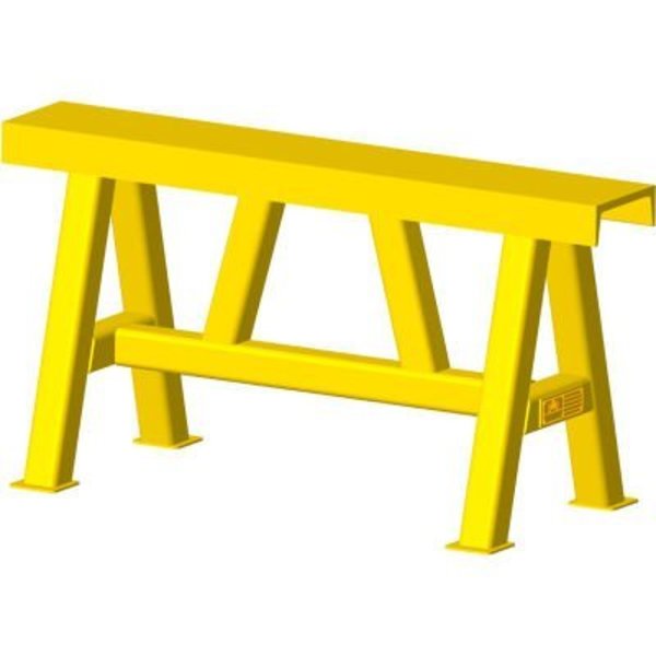 Machining & Welding By Olsen, Inc. M&W Style B Mat Stand, Yellow, 18"H x 35.5"W 5000 Lb. Capacity 15307